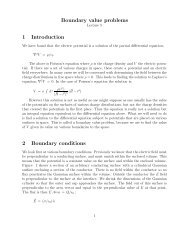 Boundary value problems 1 Introduction 2 Boundary conditions