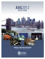 AAG2012 - Association of American Geographers