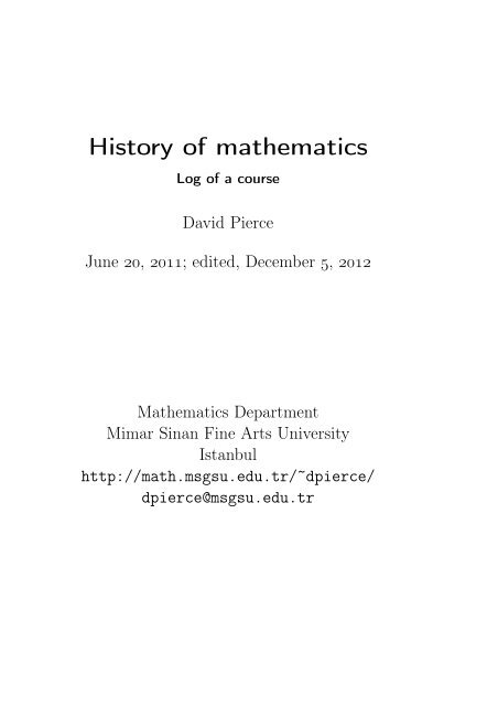 History Of Mathematics Matematik Ba La Ma Mimar Sinan Ga Zel