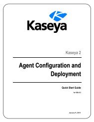 What are Agents? - Kaseya Documentation