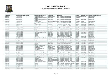 supplementary valuation 1 - Intsika Yethu Municipality