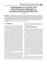 Characterization of Cu2ZnSnS4 Thin Films Prepared by ...