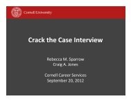 CracktheCase9-12.ppt (Read-Only) - Cornell Career Services