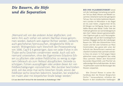 Festschrift [pdf] - Calenberge