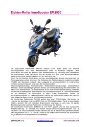 Elektro-Roller InnoScooter EM2500 - EMOSOLAR