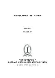 GROUP - IV Paper-15 : MANAGEMENT ACCOUNTING ...