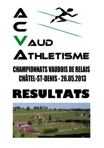 Championnats vaudois de relais - Lausanne-Sports athlétisme