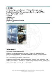 BGI 809-5 Gefährdungsbeurteilungen in Veranstaltungs- und ...