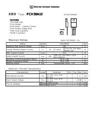 SBD Type : FCH30A10 - Datasheets