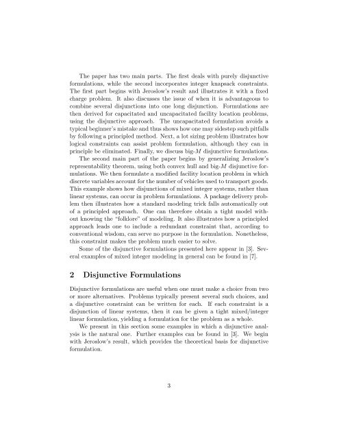 A Principled Approach to Mixed Integer/Linear Problem Formulation