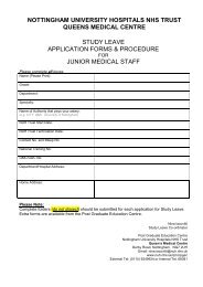 Please complete all boxes - Nottingham University Hospitals NHS ...