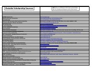 Outside Scholarship Sources - Monroe County Community College