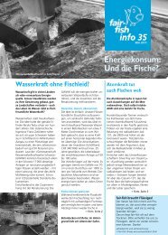 info 35 Energiekonsum: Und die Fische? - Fair Fish