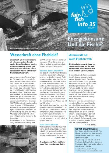 info 35 Energiekonsum: Und die Fische? - Fair Fish