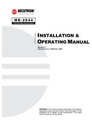 LT-2020 MR-2944 Installation and Operation Manual Rev.1 - Secutron