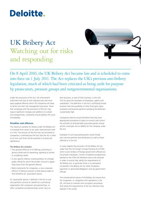 Bribery Ad Examples