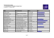 Liste der TeilnehmerInnen - LandesEnergieVerein Steiermark