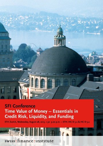 SFI Conference Time Value of Money - Swiss Finance Institute