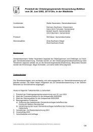 Protokoll der OrtsbÃ¼rgergemeinde-Versammlung Bellikon vom 28 ...