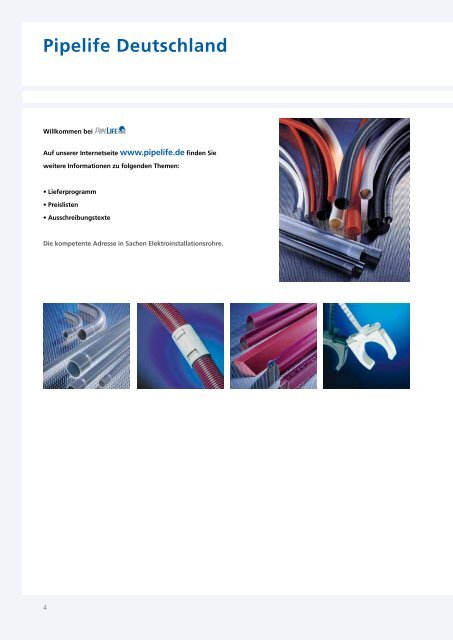 Elektro Technischer Katalog 2011 - Pipelife Deutschland