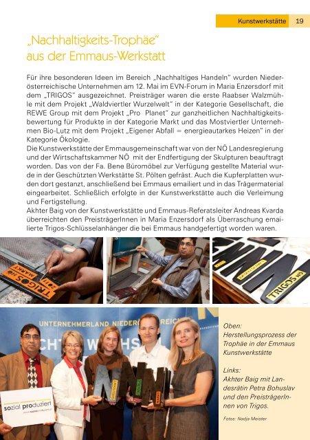 Rundbrief Ausgabe 2/2011 - Emmausgemeinschaft St. Pölten