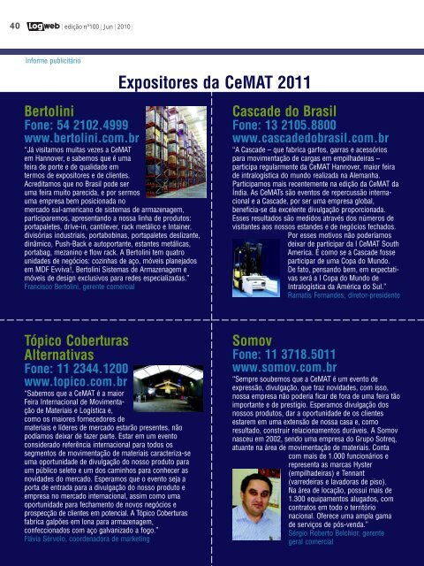 EdiÃ§Ã£o 100 download da revista completa - Logweb