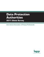 Data Protection Authorities 2011 Global Survey - International ...