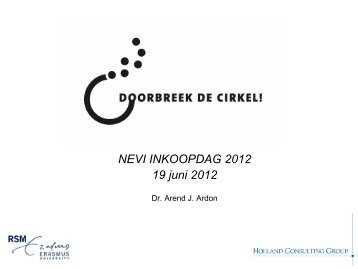 Afsluitende sessie: Doorbreek de cirkel - NEVI Inkoopdag