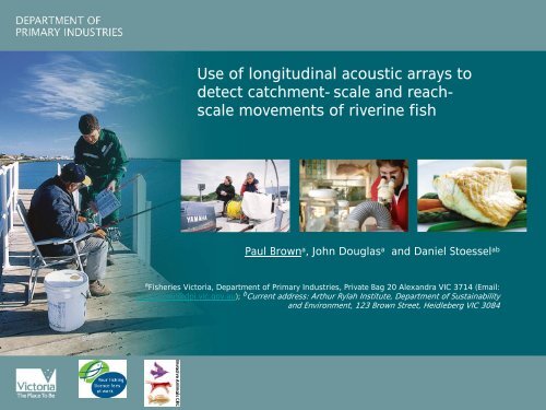 Use of longitudinal acoustic arrays to detect catchment-scale and ...