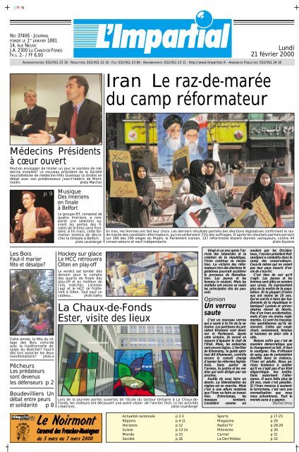 Edition du 21 février 2000