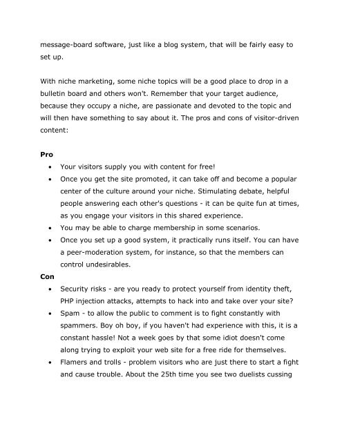 Chapter 1 - What is a Niche Market? - Are You In It To Win It