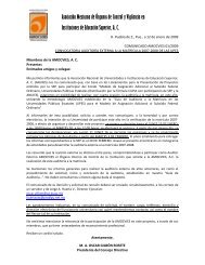 CONVOCATORIA AuditorÃ­a Externa a MatrÃ­cula 07-08 AMOCVIES V0