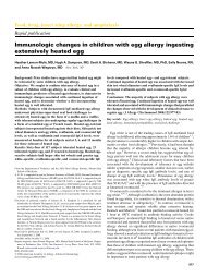Immunologic changes in children with egg allergy ingesting - AInotes