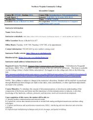 ITN 100 Syllabus Fall 2013-First-8 Weeks - Blogs at NOVA