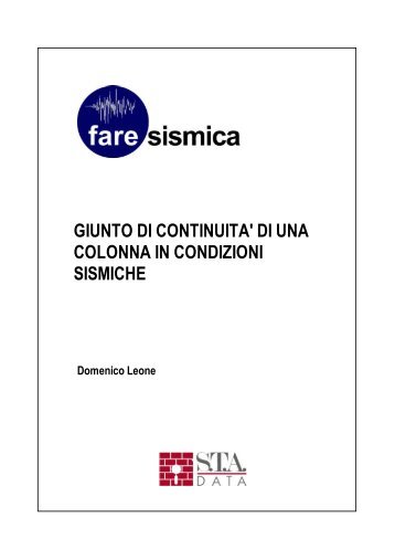 Giunto di continuità di una colonna in condizioni ... - S.T.A. Data S.r.l.