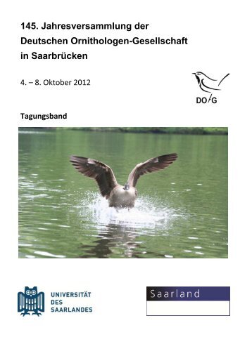 145. Jahresversammlung der Deutschen Ornithologen ... - DO-G