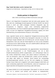Gratis parken in Klagenfurt
