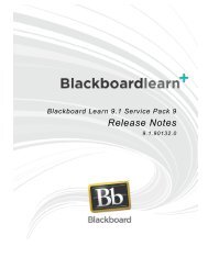 (SP) 9 Release Notes from Blackboard - The Learning Technologies ...