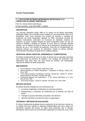 Cursos Transversales - Universidad Pontificia Comillas