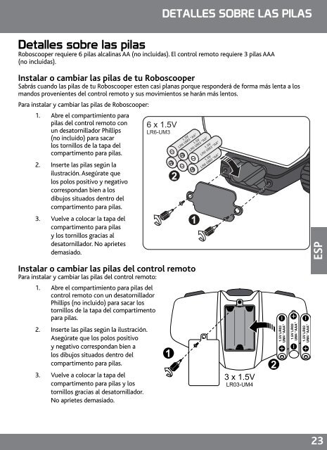 User manual Manuel d'utilisation Manual del usuario - WowWee