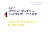 Design de Algoritmos e Programação Estruturada