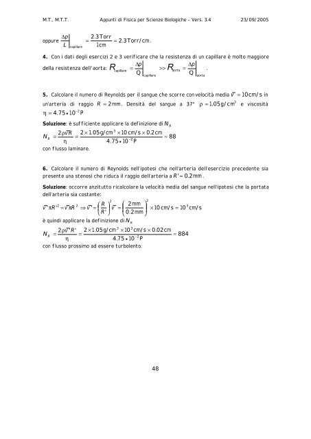 Appunti di Fluidi - Dipartimento di Fisica