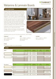 Melamine & Laminate Boards - Timbmet