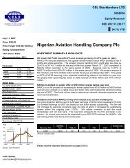 Nigerian Aviation Handling Company Plc - Proshare