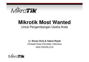 Mikrotik Most Wanted