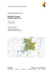 Richtplan Energie ErlÃ¤uterungsbericht - Herzogenbuchsee