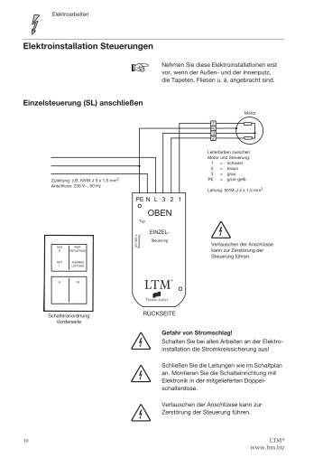 Elektroinstallation Steuerungen - LTM