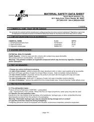 Hardener MSDS - Axson North America, Inc