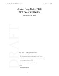 Adobe PageMakerÂ® 6.0 TIFF Technical Notes - Adobe Partners