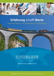 Erfahrung schafftWerte - Stanton Chase